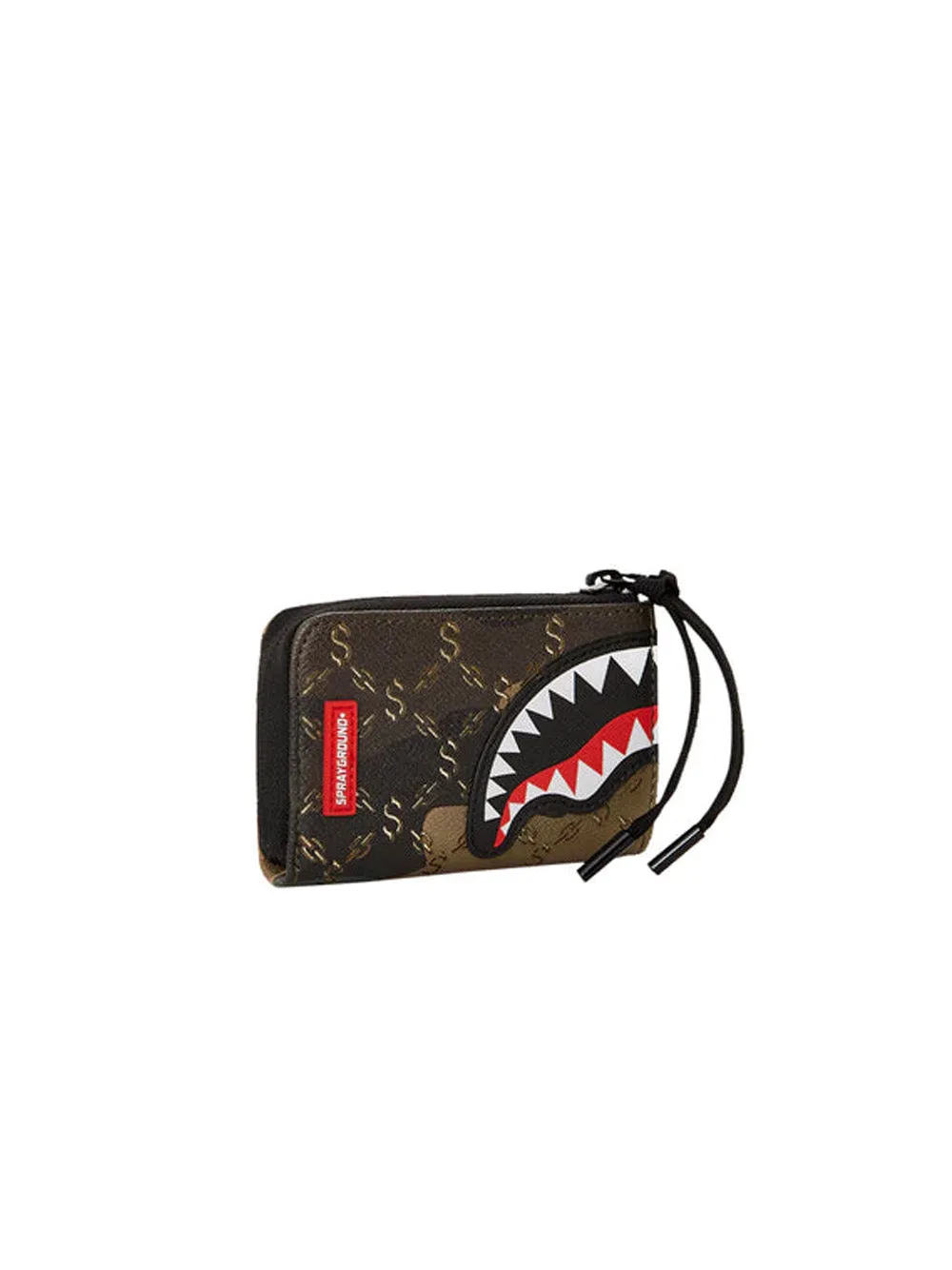 $ Pattern Over Camo Wallet - Multicolor