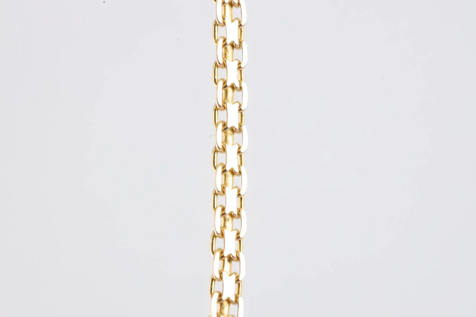 20" Yellow Gold Flat Link Chain (8.11g.)