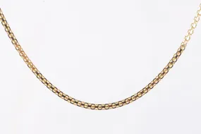 20" Yellow Gold Flat Link Chain (8.11g.)