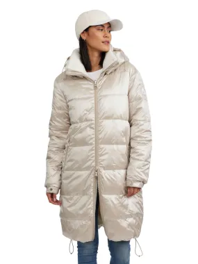 Alsephina Women's Reversible Long Puffer Jacket