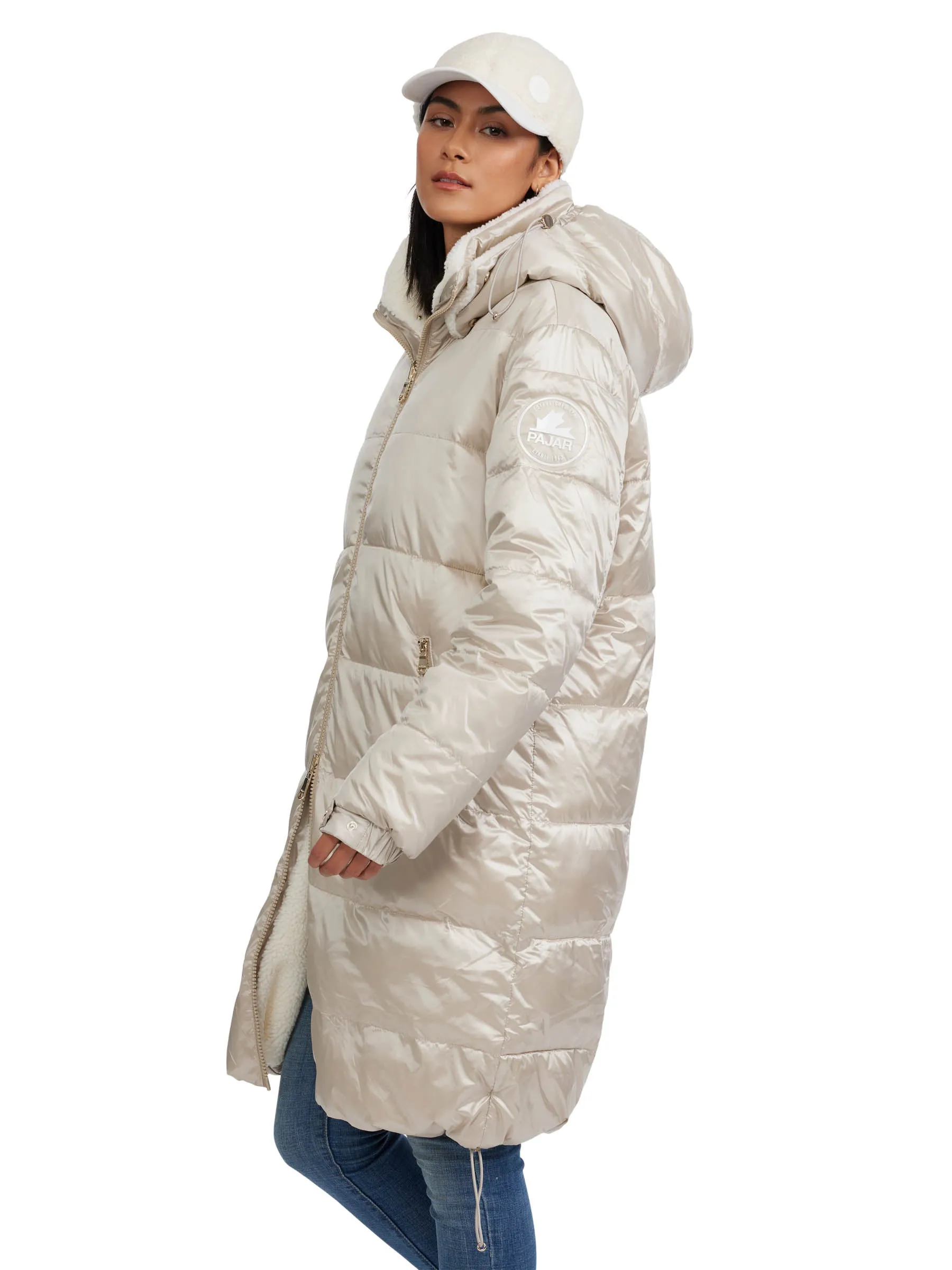 Alsephina Women's Reversible Long Puffer Jacket