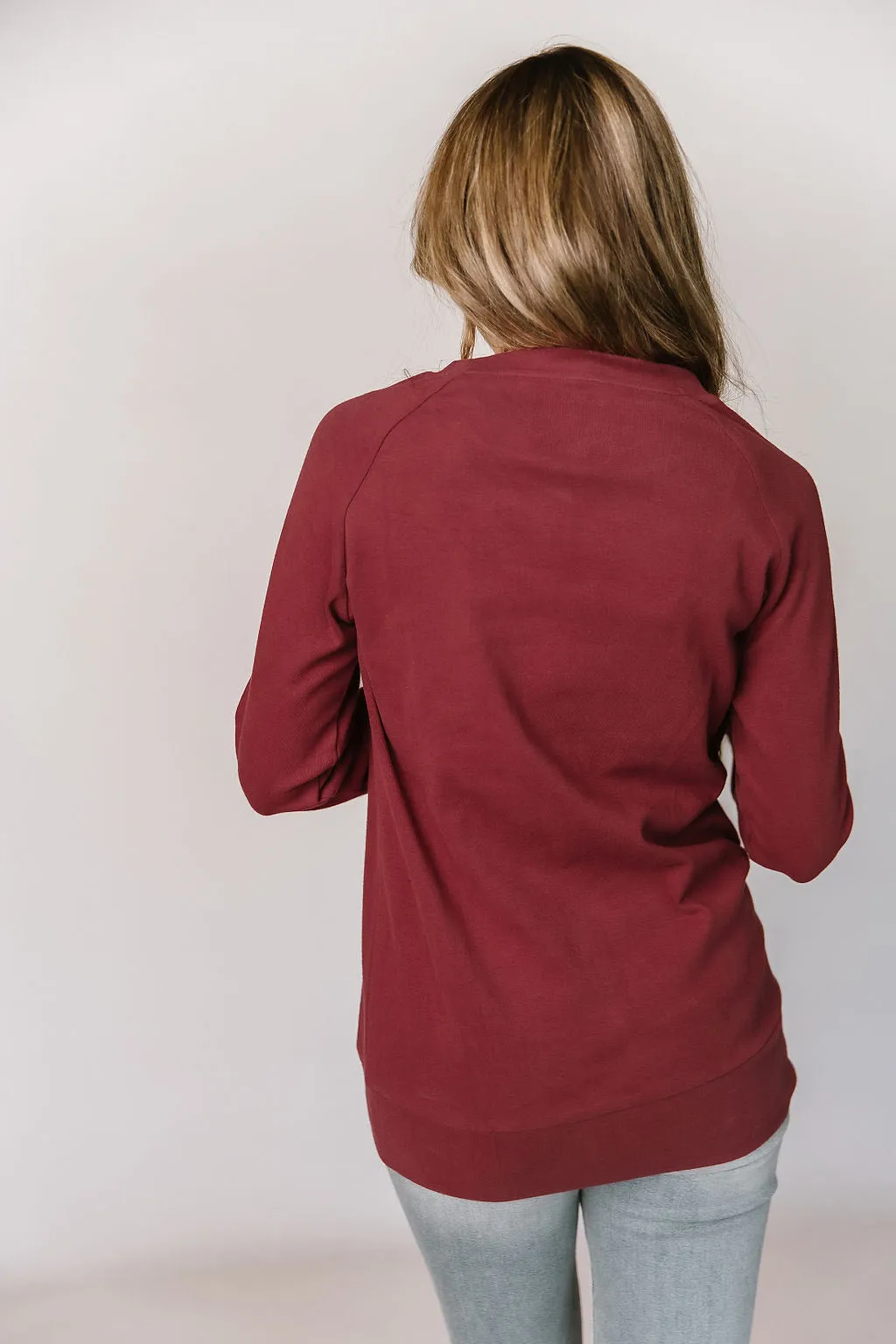 Ampersand Avenue Classic Pullover - Cranberry