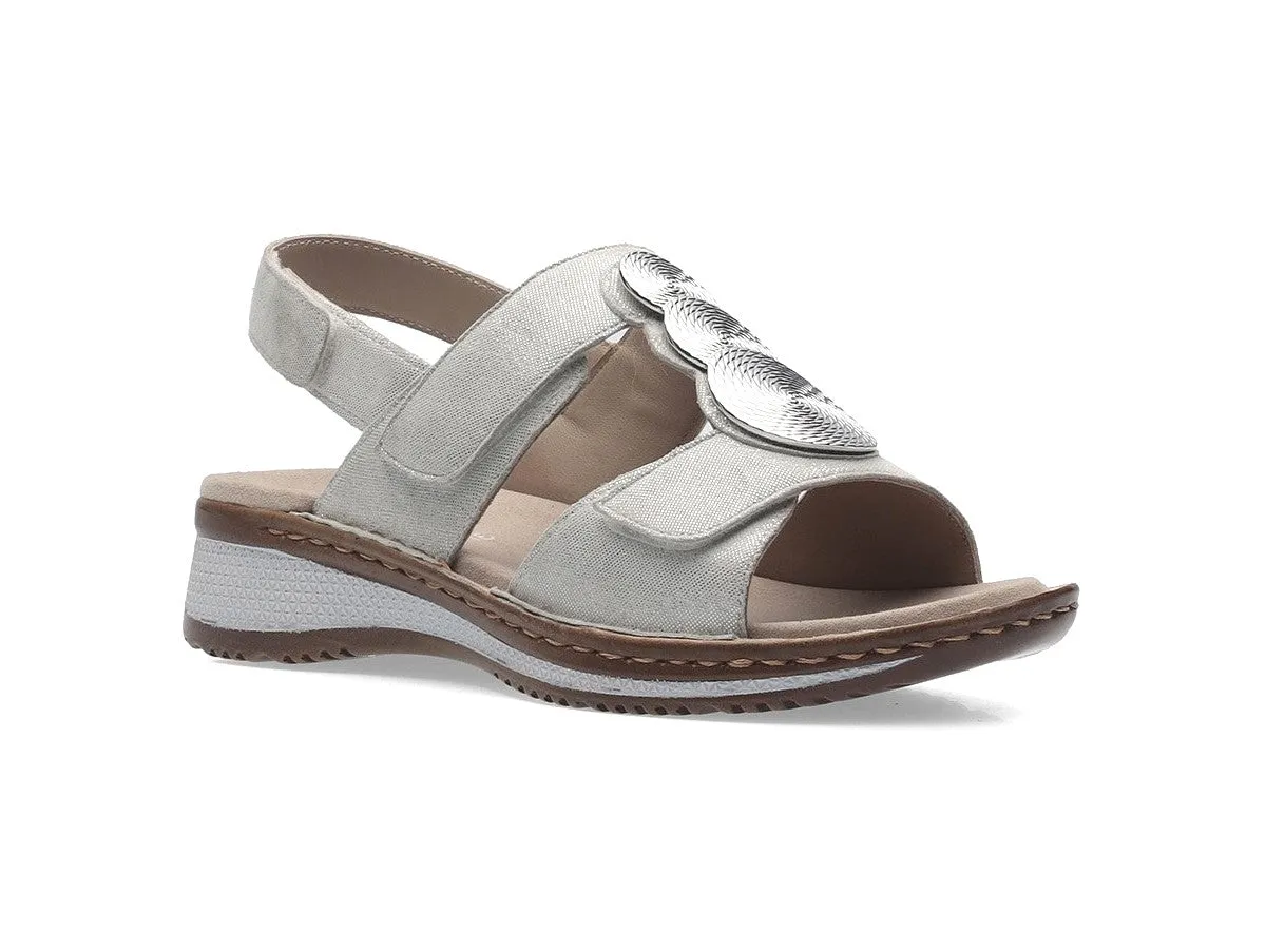 Ara Hawaii Sandali Stile Comfort 3 Strappi Zeppa Tomaia Pelle