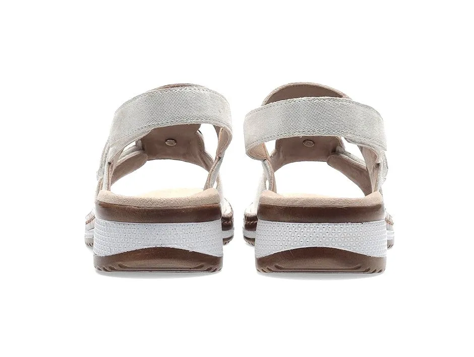 Ara Hawaii Sandali Stile Comfort 3 Strappi Zeppa Tomaia Pelle