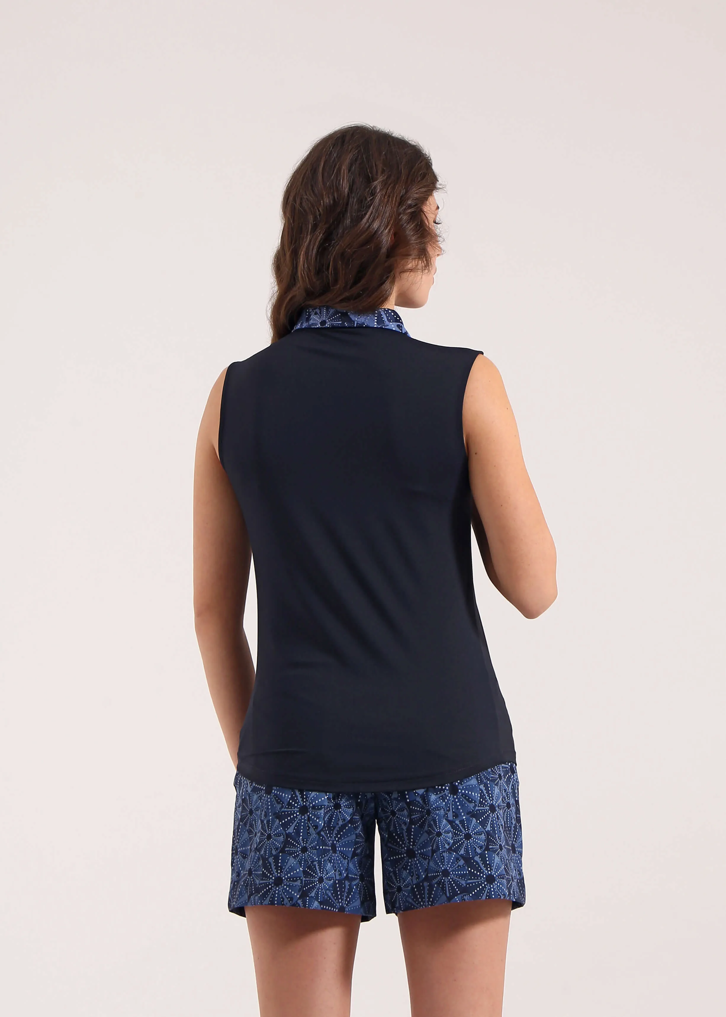 AZULES | LIGHTWEIGHT SUNBLOCK SLEEVELESS JERSEY POLO