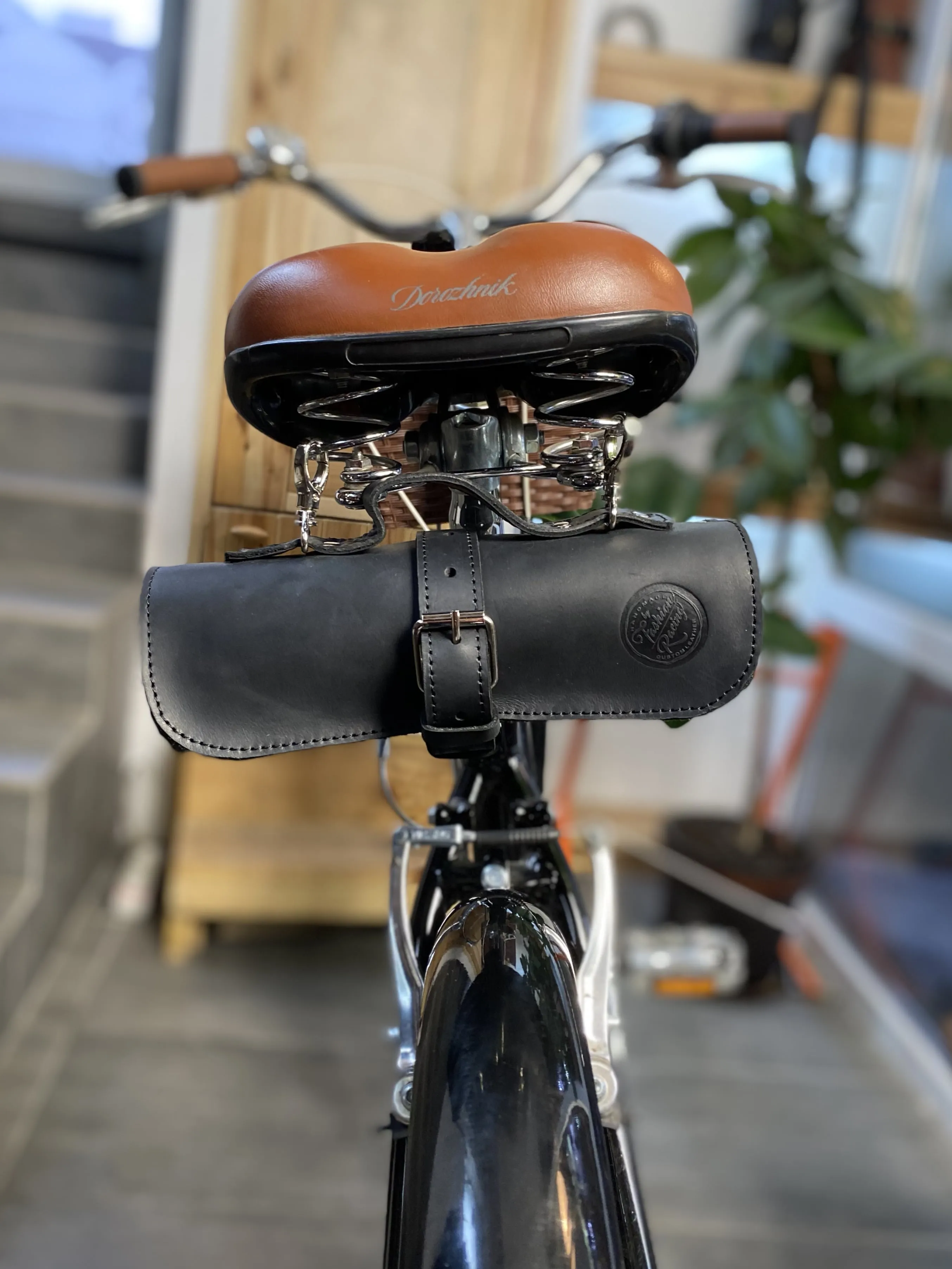 Bicycle Leather Saddle Bag | Bike Tool Organiser Roll