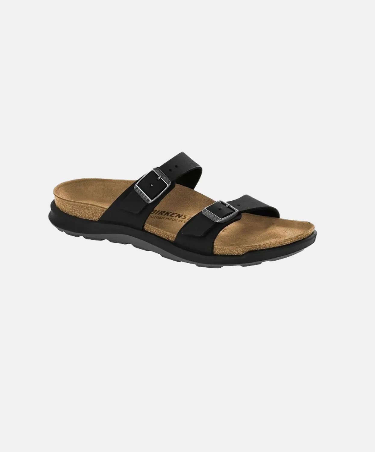 Birkenstock Sierra Cross Town Waxy Oiled Leather Black Sandals