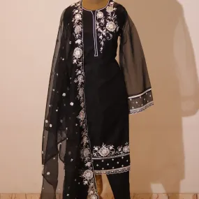 Black stunning partywear salwar suit