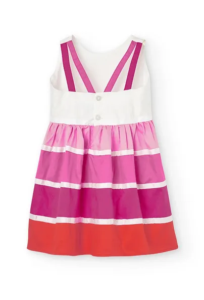 Boboli Sleeveless Satin Dress for girls and boys 726409 1100 white