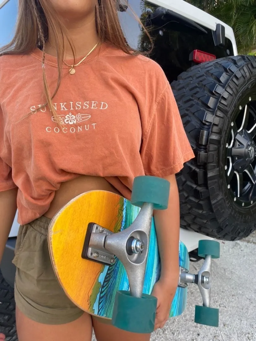 Burnt Orange Sunkissedcoconut Tee