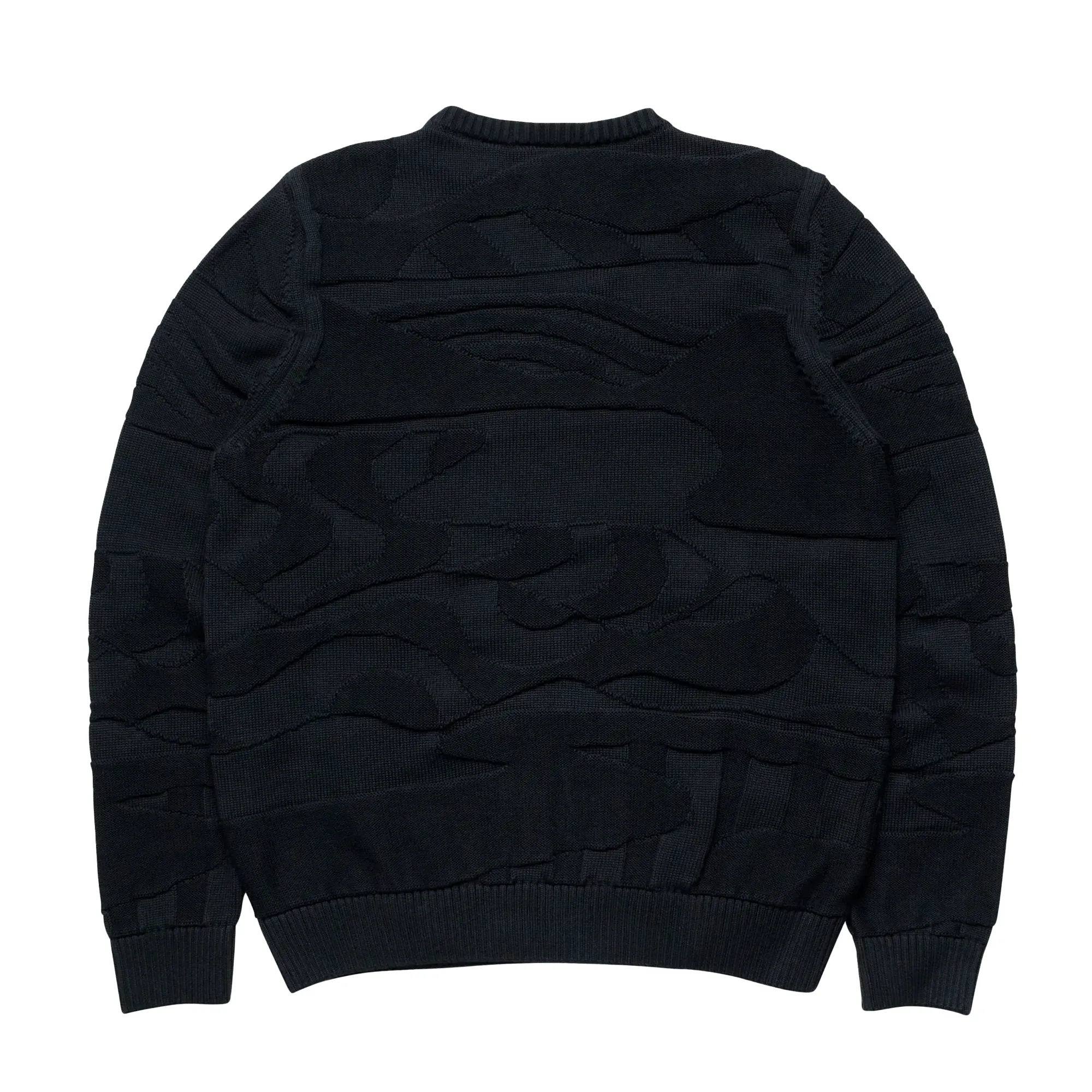 By Parra Landscaped Knitted Pullover Navy Blue 50231