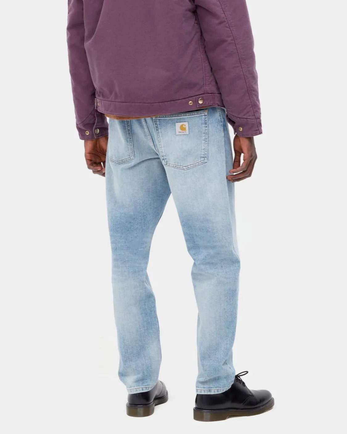 CARHARTT WIP Newel Pant Blue Light Used Washed