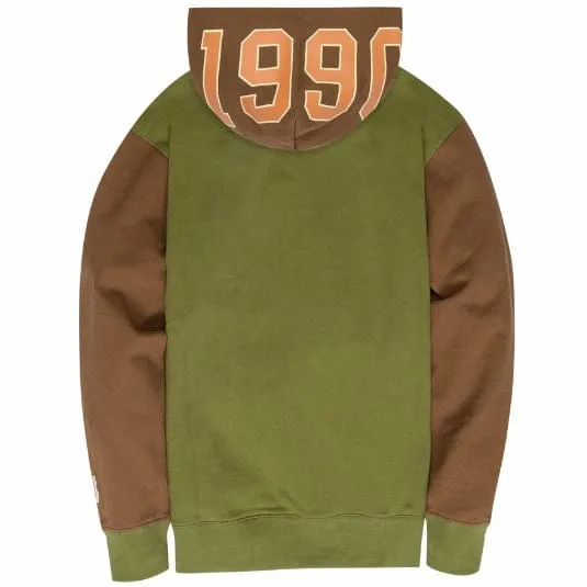 Carrots Established Color Block Hoodie (Brown/Olive)