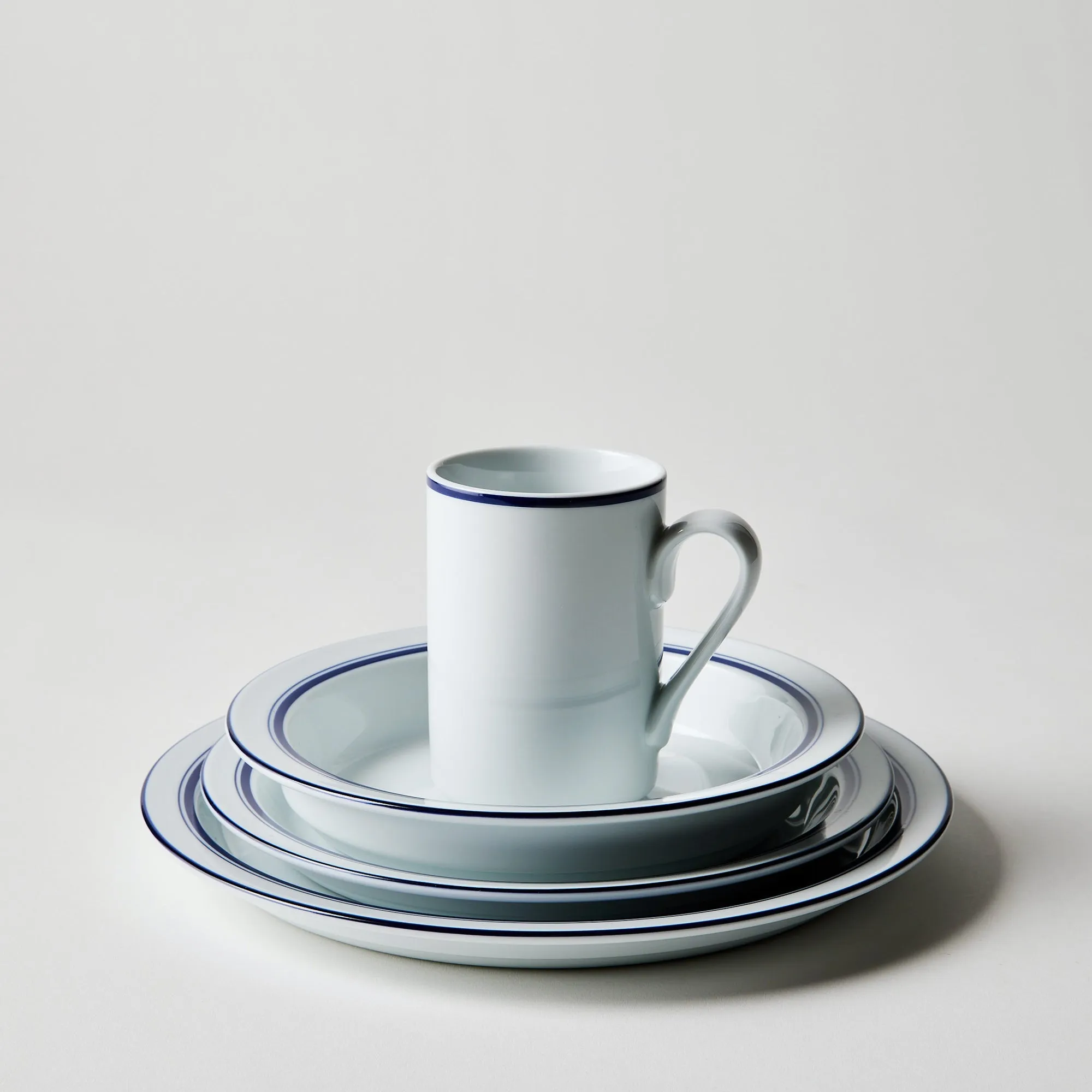 Christianshavn Blue 16-Piece Porcelain Set