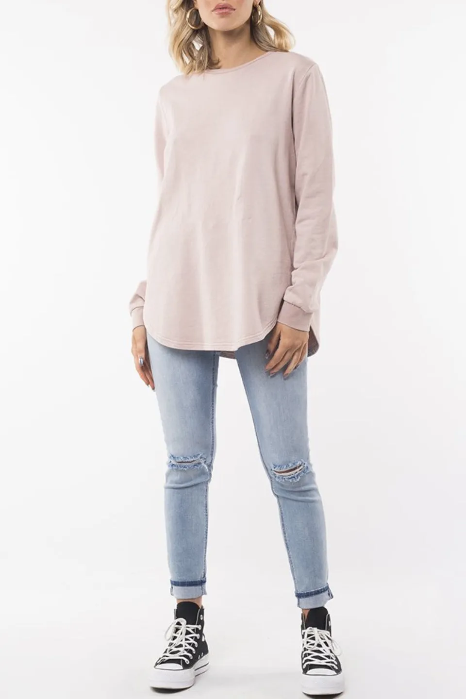 Classic Blush Crew Fleece