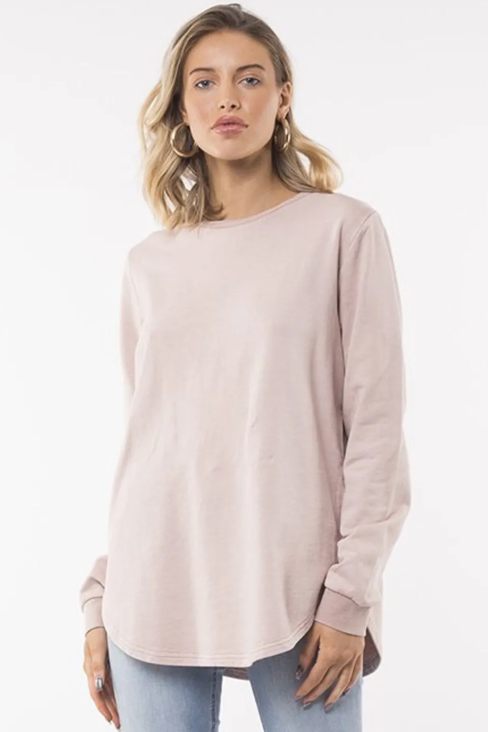 Classic Blush Crew Fleece