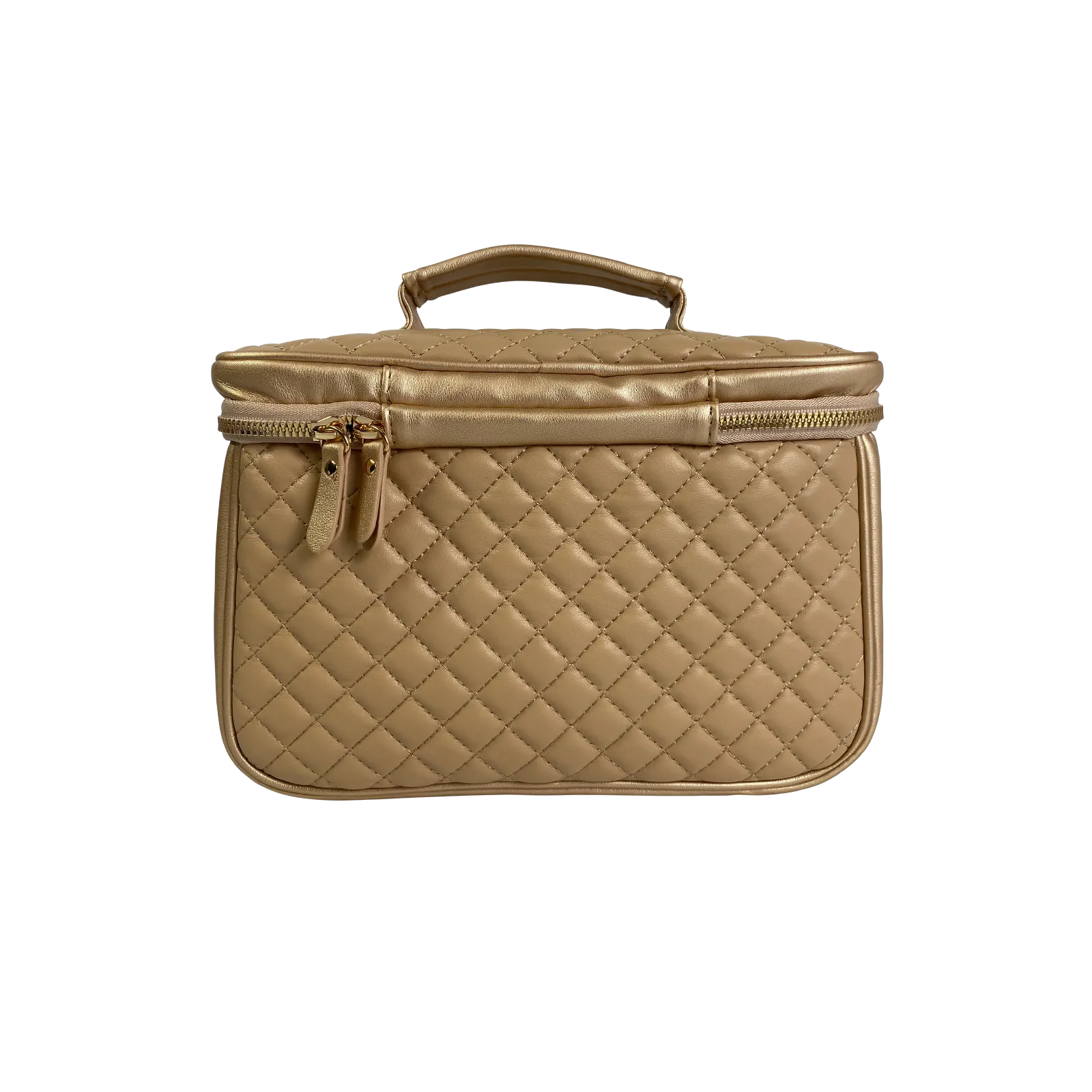 Classic Train Case - Nude & Gold