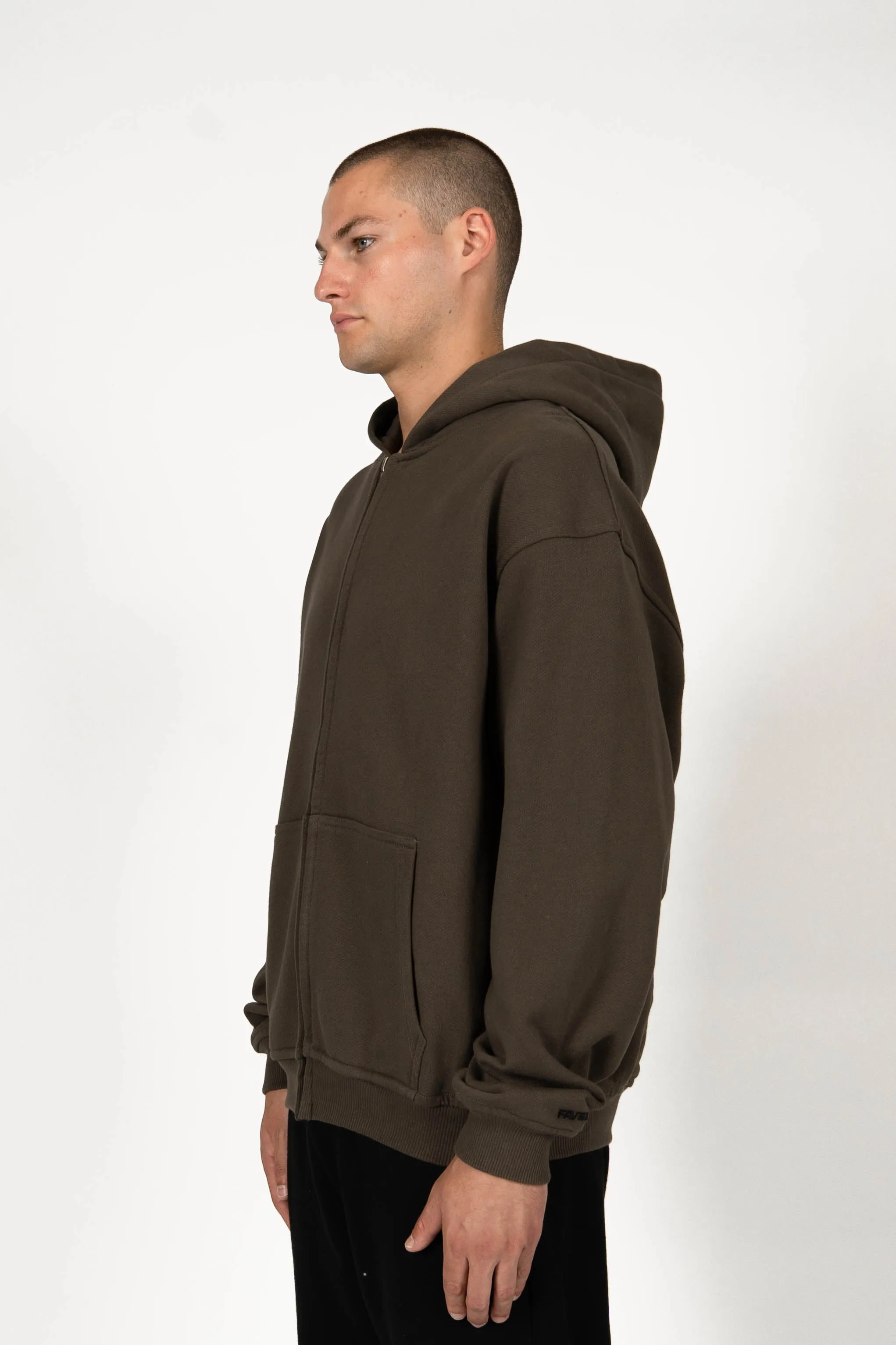 DARK OLIVE FRONTZIP