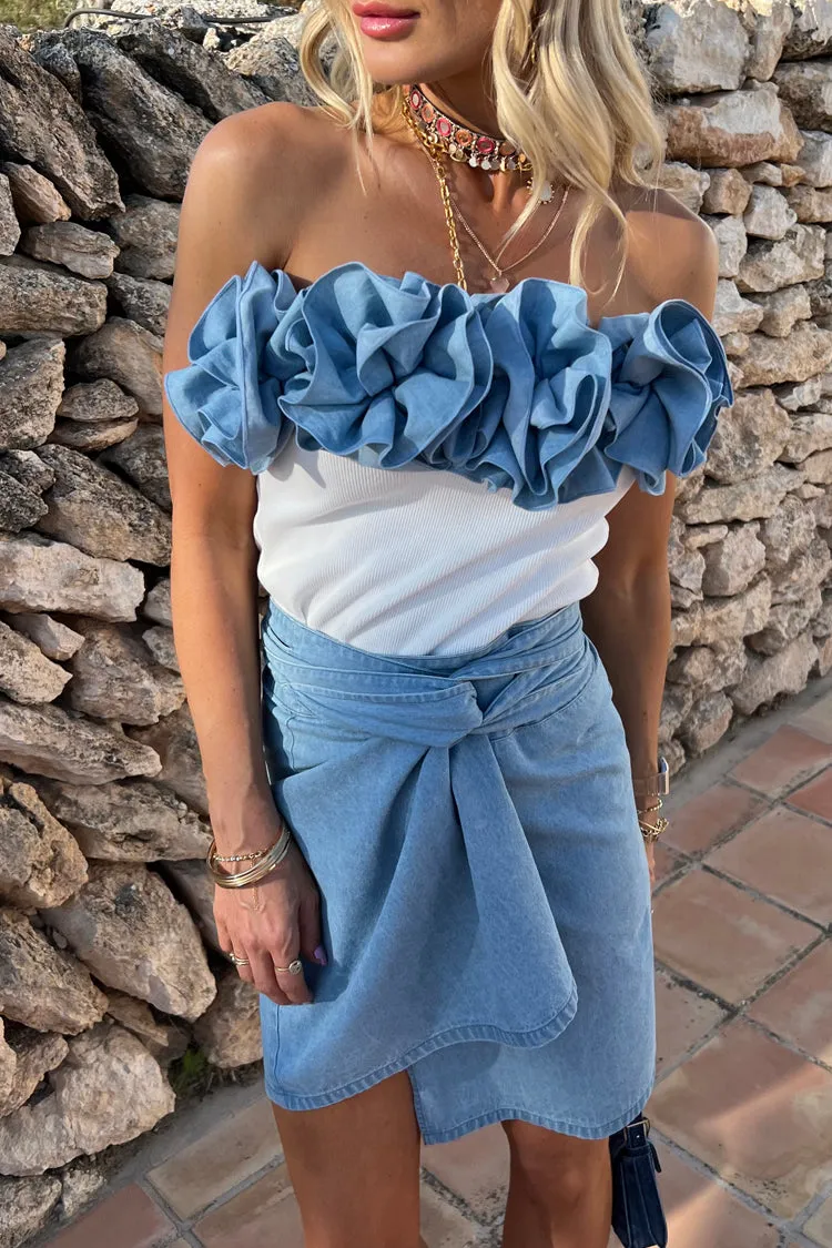 Denim Mini Jaspre Skirt