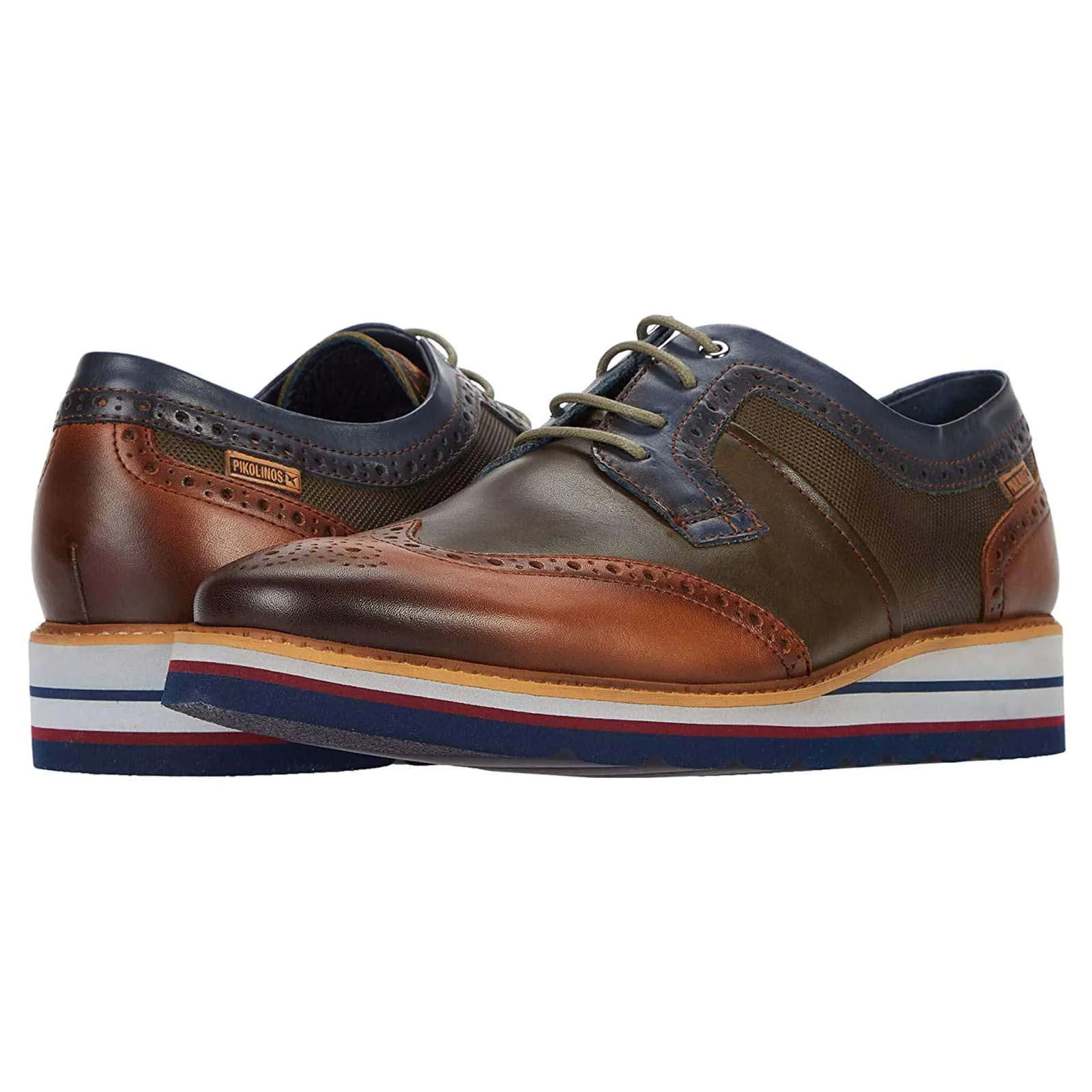 Durcal Calfskin Leather Men's Brogue Shoes