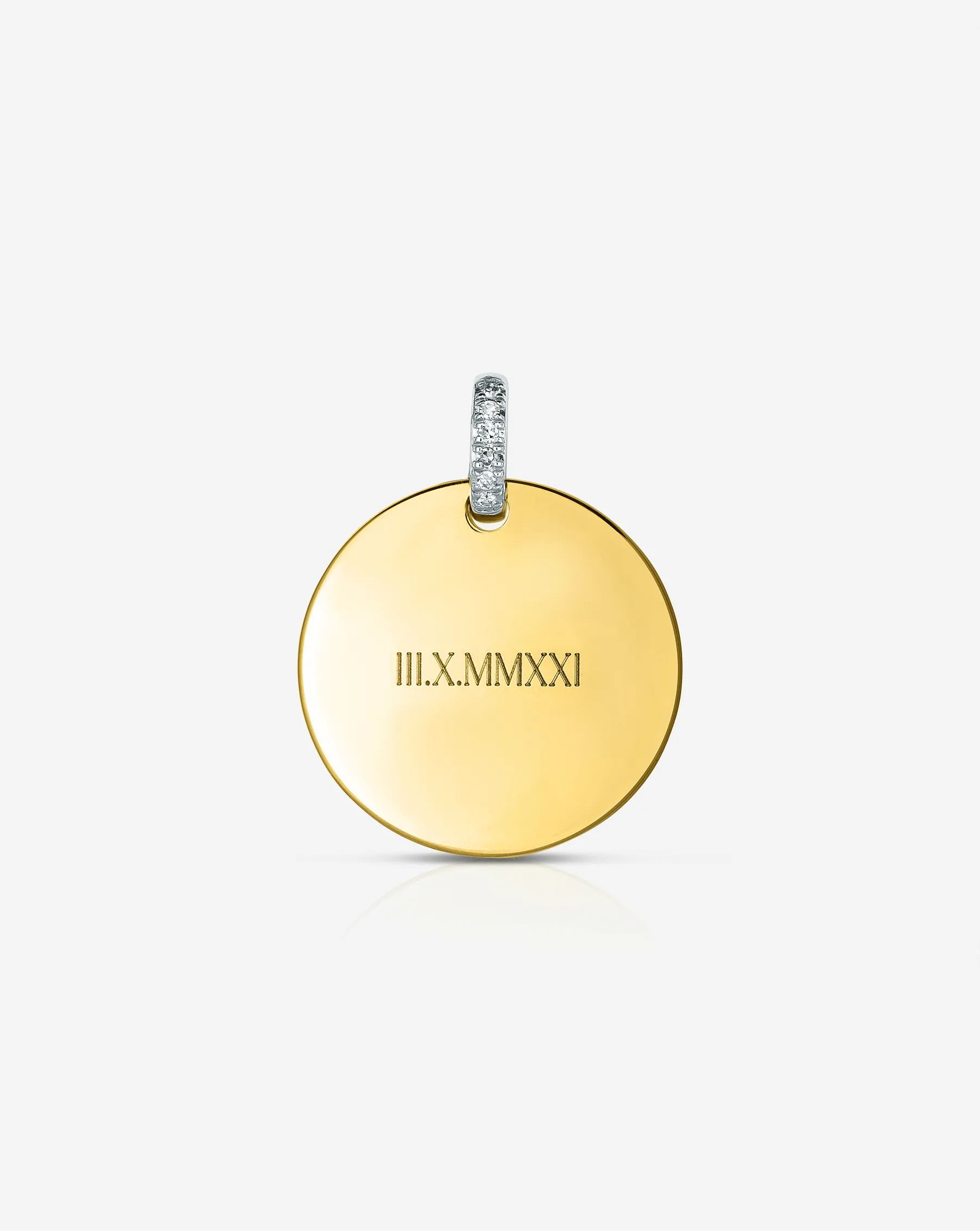 Engravable Round Pendant