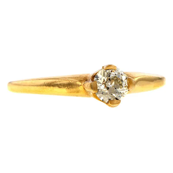 Estate Diamond Ring, Old Euro 0.35ct.