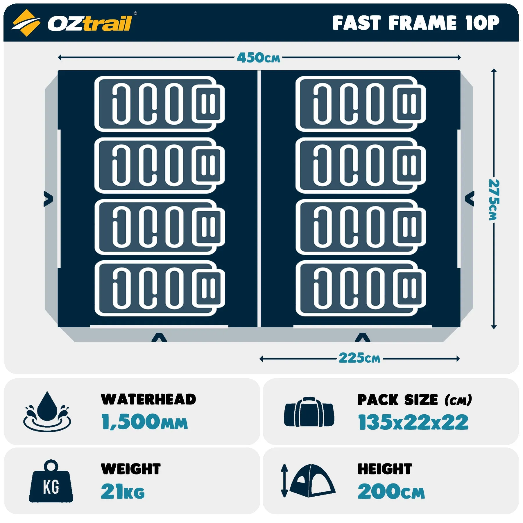 Fast Frame 10P Tent