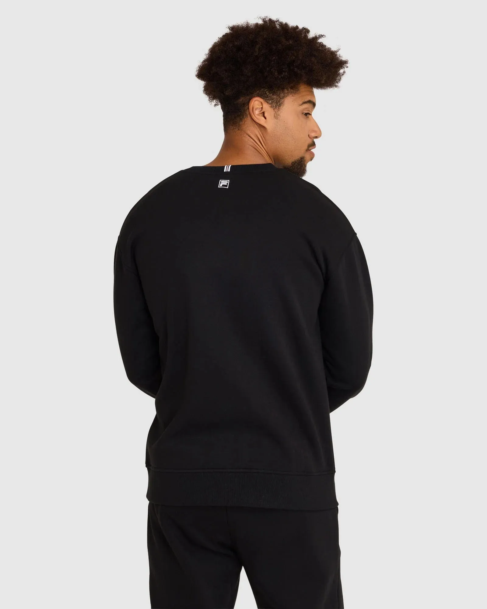 FILA UNISEX UC4.ZERO BLACK CREW SWEATSHIRT