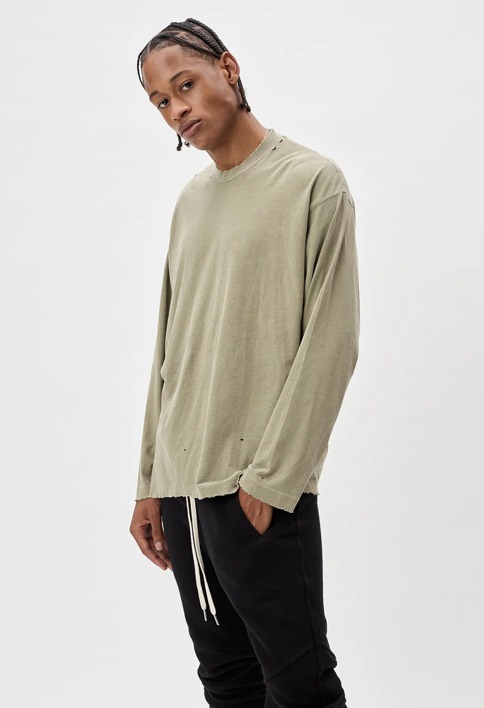 Folsom LS Tee / Vintage Olive