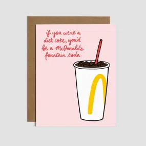 Fountain Soda Love Card