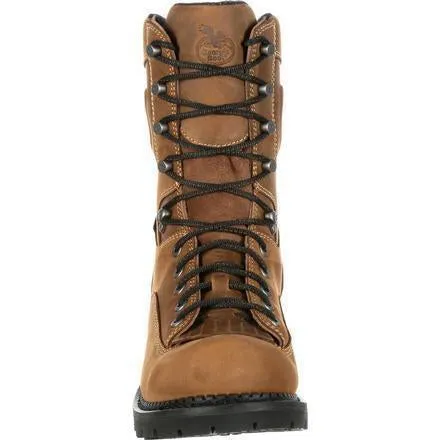 Georgia Men's Comfort Core 9" Logger Work Boot Brown GB00096