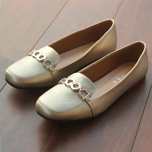 Golden Pumps for women.