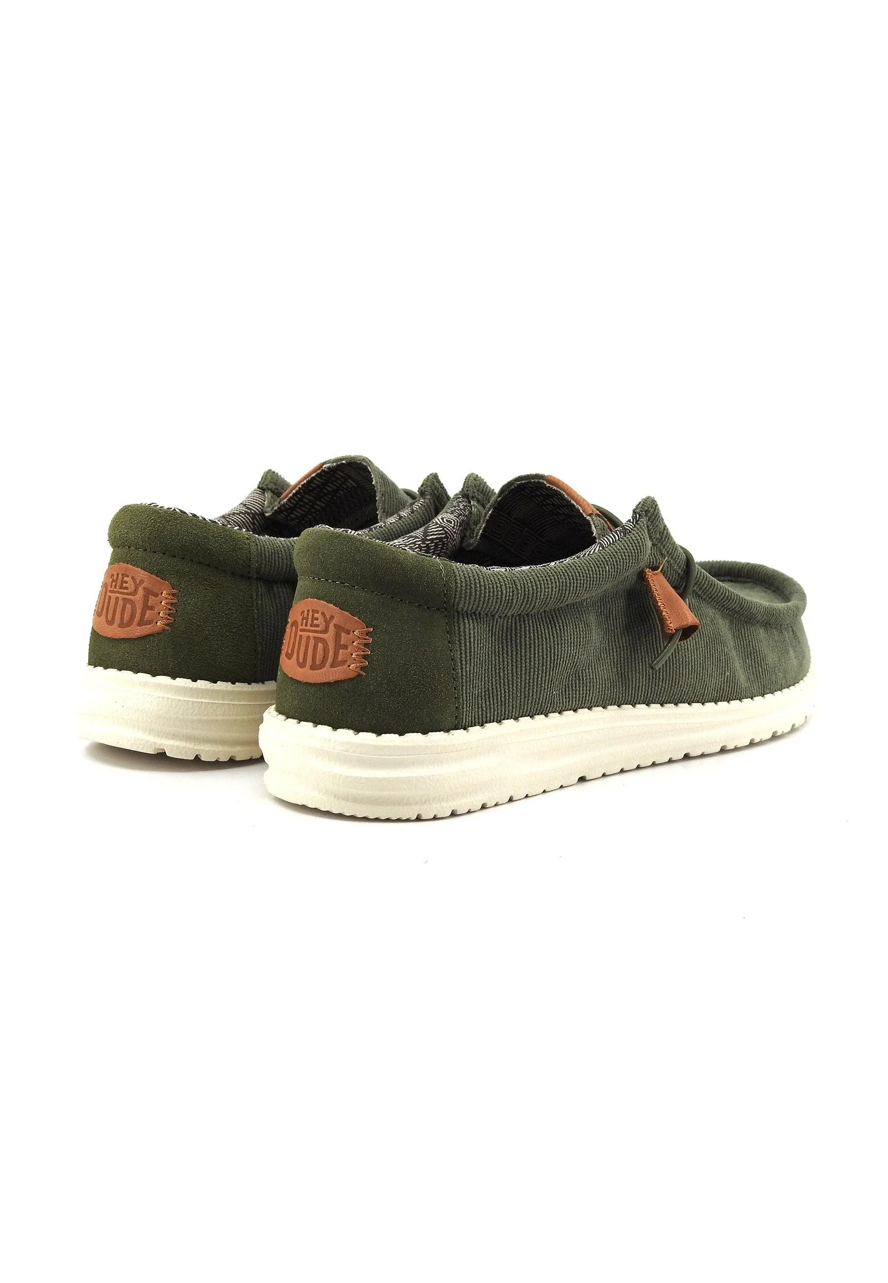 HEY DUDE Wally Sneaker Vela Uomo Olive 40163-337