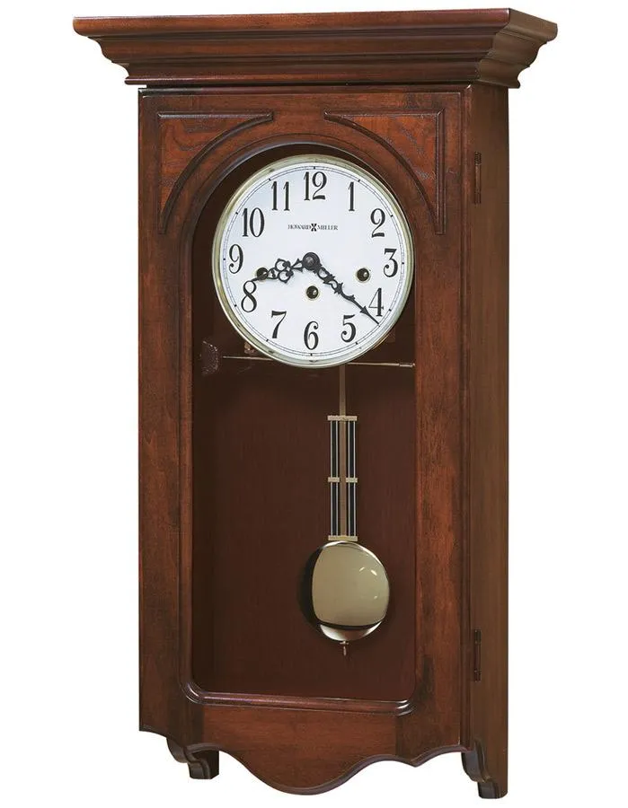 Howard Miller Jennelle Pendulum Wall Clock - Chiming - Key Wound