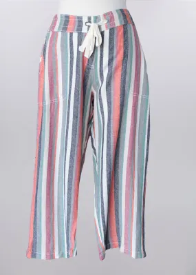 Keren Hart pants 86016, linen-blend stripe