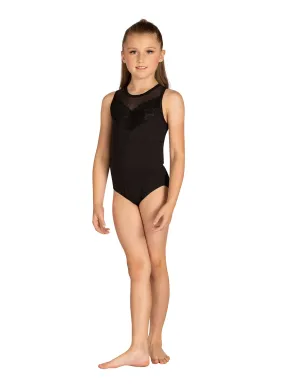 Kids Shoshanna Wide Neck Tank Leotard