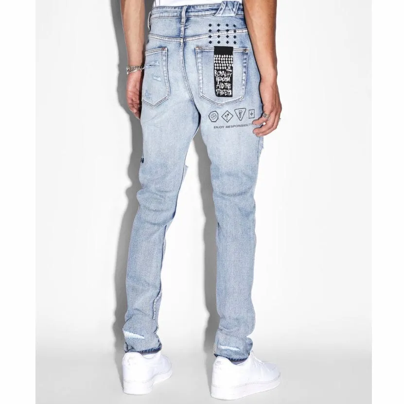 Ksubi Chitch Enjoy Trashed Jean (Light Acid Wash) MPF23DJ033