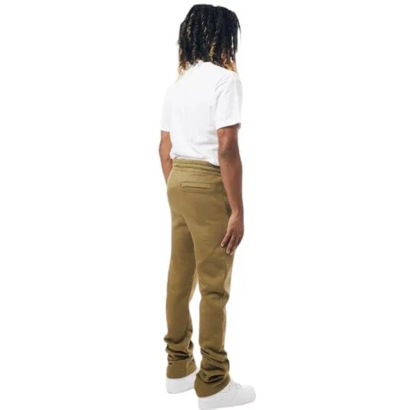 M. Society Stacked Fleece Sweatpants (Olive) MS-23708