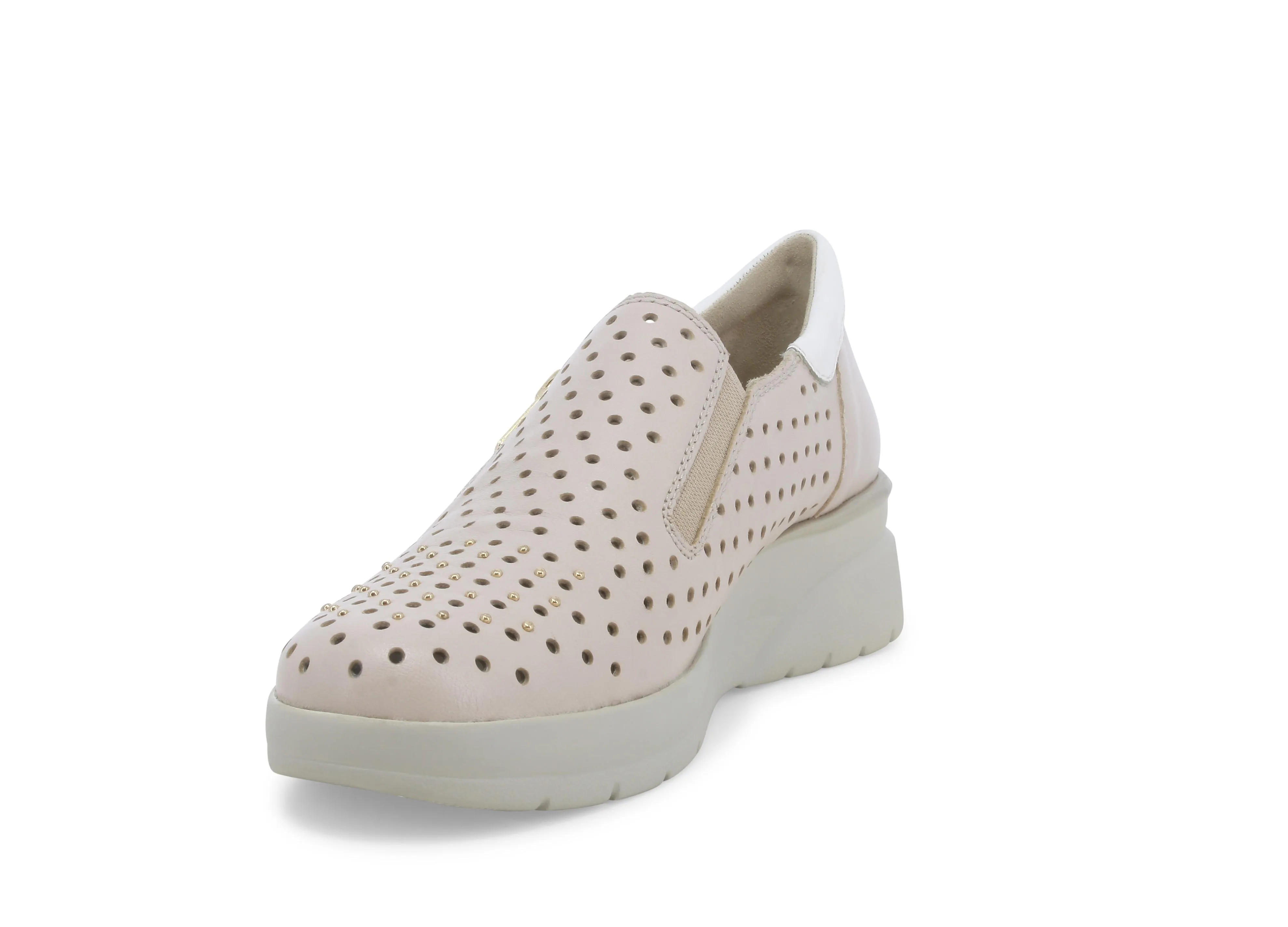 Melluso Donna Scarpe Basse Slip-on Estive con Zip Tomaia Pelle