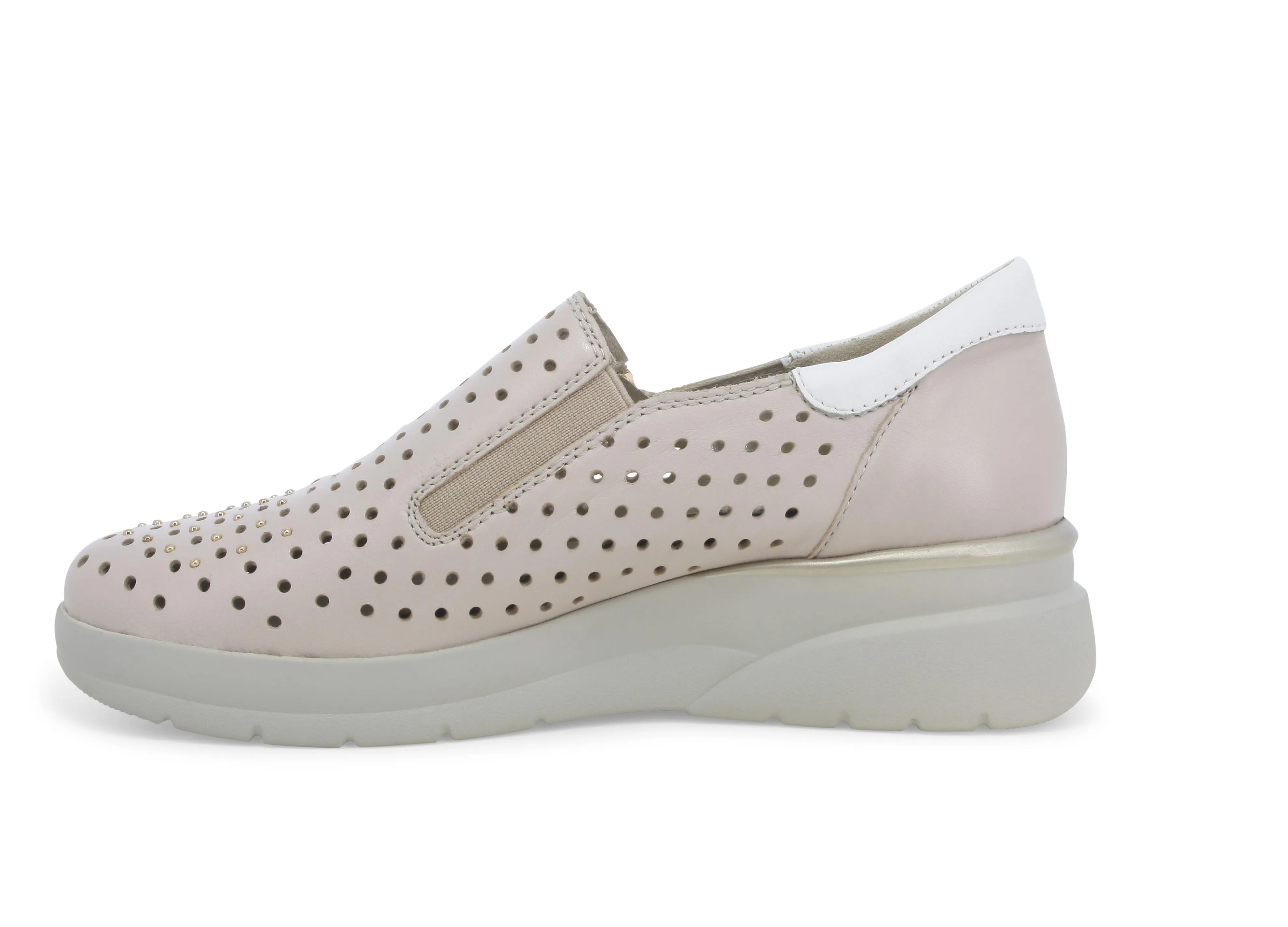 Melluso Donna Scarpe Basse Slip-on Estive con Zip Tomaia Pelle