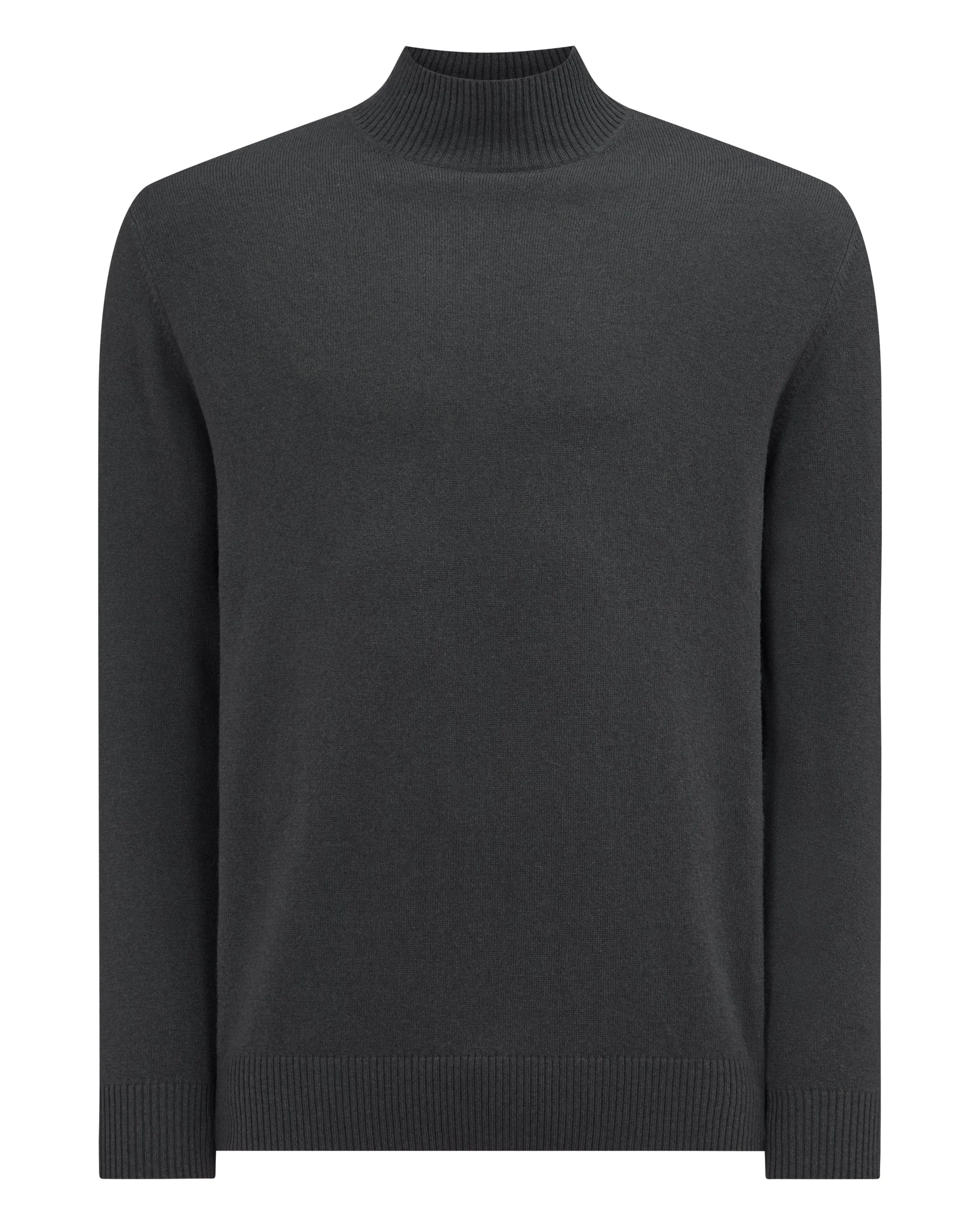 Men's Mayfair Turtle Neck Cashmere Jumper Anthracite Grey