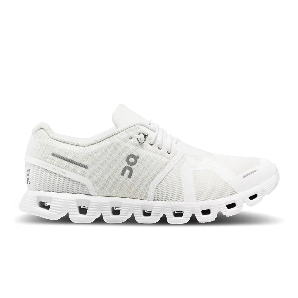 On Women's Cloud 5 Sneaker - Undyed-White/White