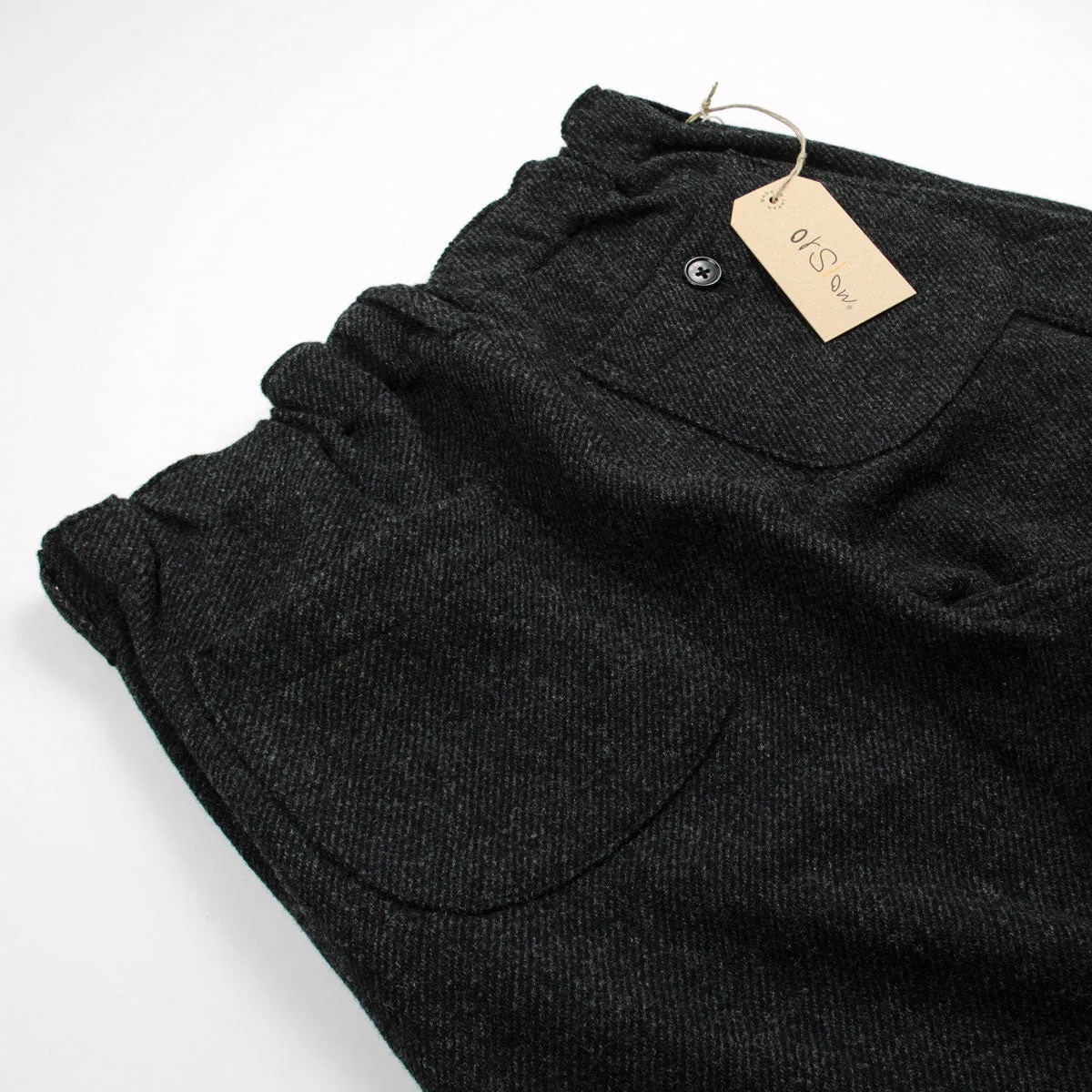 orSlow - French Work Pants - Charcoal Gray Merino Wool Twill