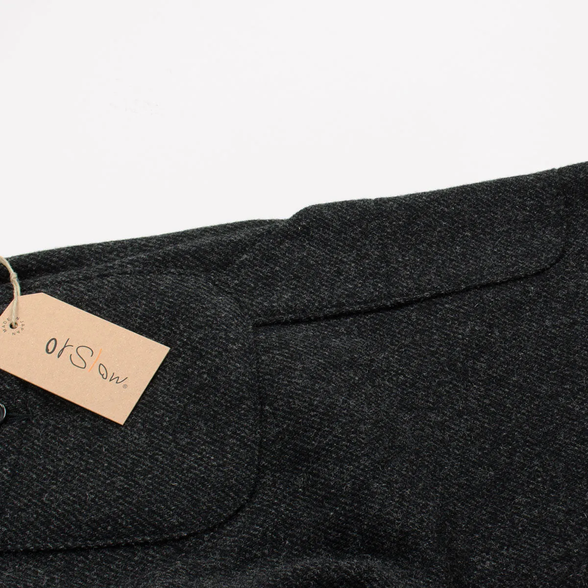 orSlow - French Work Pants - Charcoal Gray Merino Wool Twill