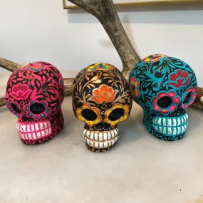 Painted Skull Candles