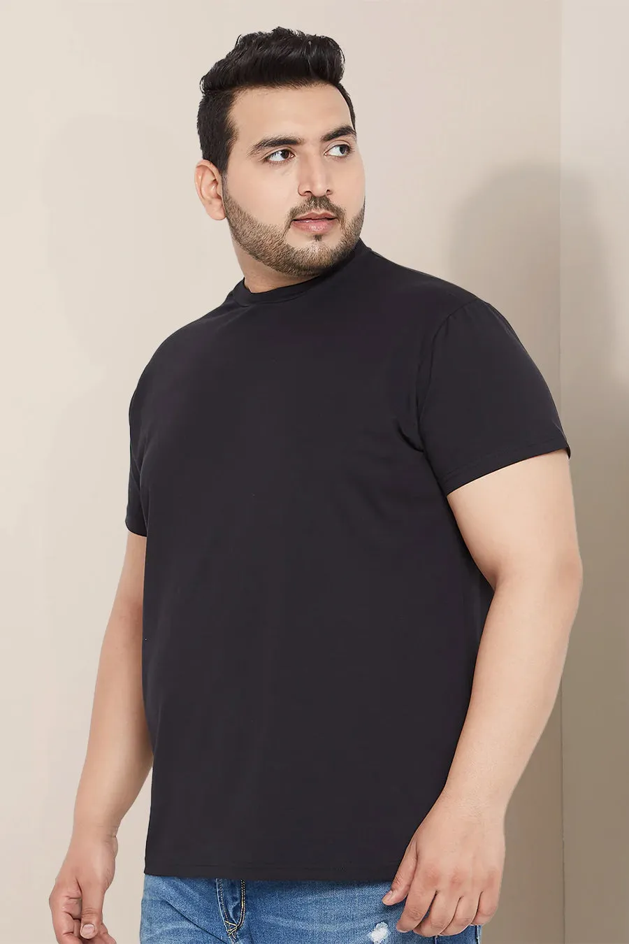 Plus Size - Black - Classic Crew