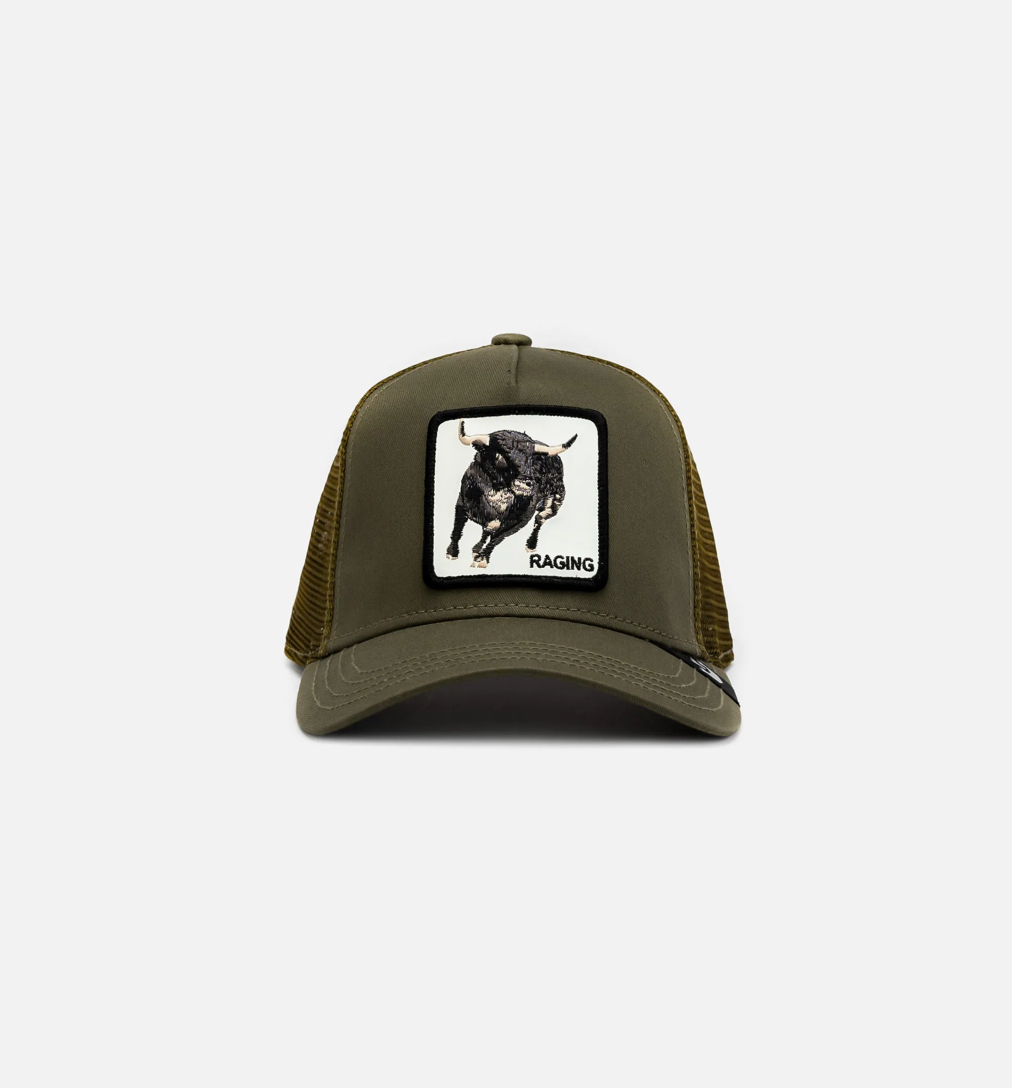 Road Rage Trucker Mens Hat - Olive