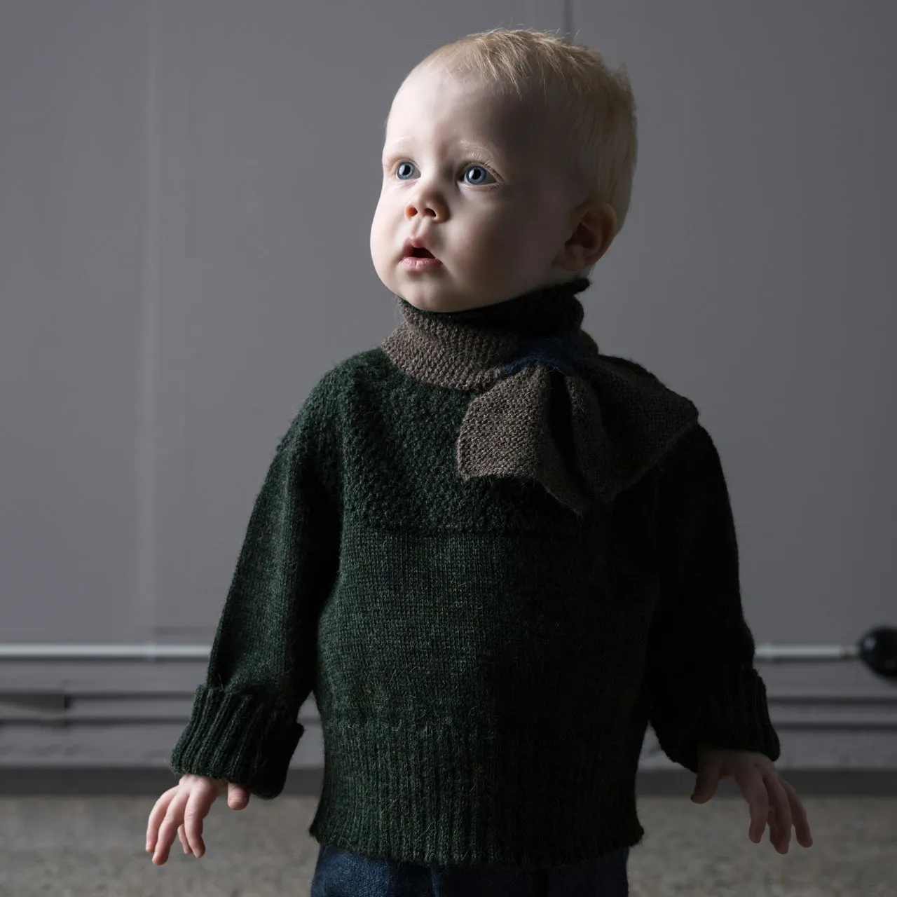 Sailor Sweater - Alpaca/Merino - Moss (18m-12y)