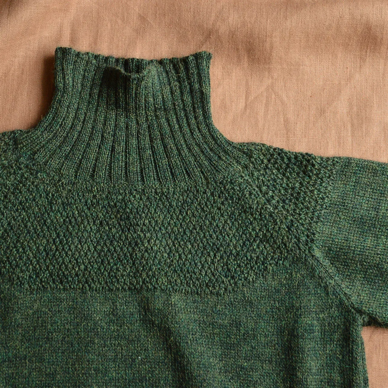 Sailor Sweater - Alpaca/Merino - Moss (18m-12y)