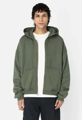 Slab Full-Zip Hoodie / Olive